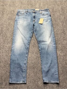 AG Adriano Goldschmied Jeans Men 38x32 Tellis Modern Slim in 18 Years Folsom NEW